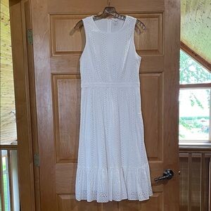 J. Crew White Eyelet Dress